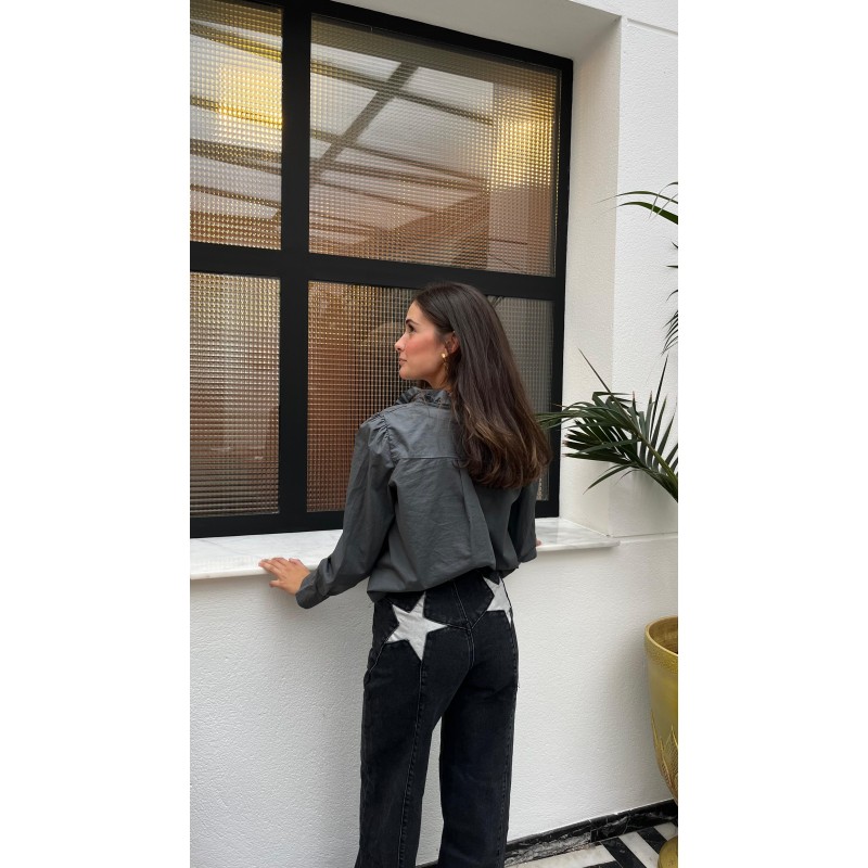 Pantalón estrella gris 