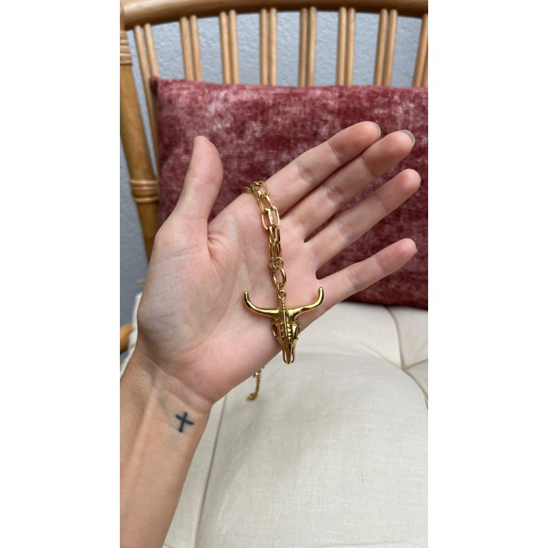 Collar toro acero inoxidable