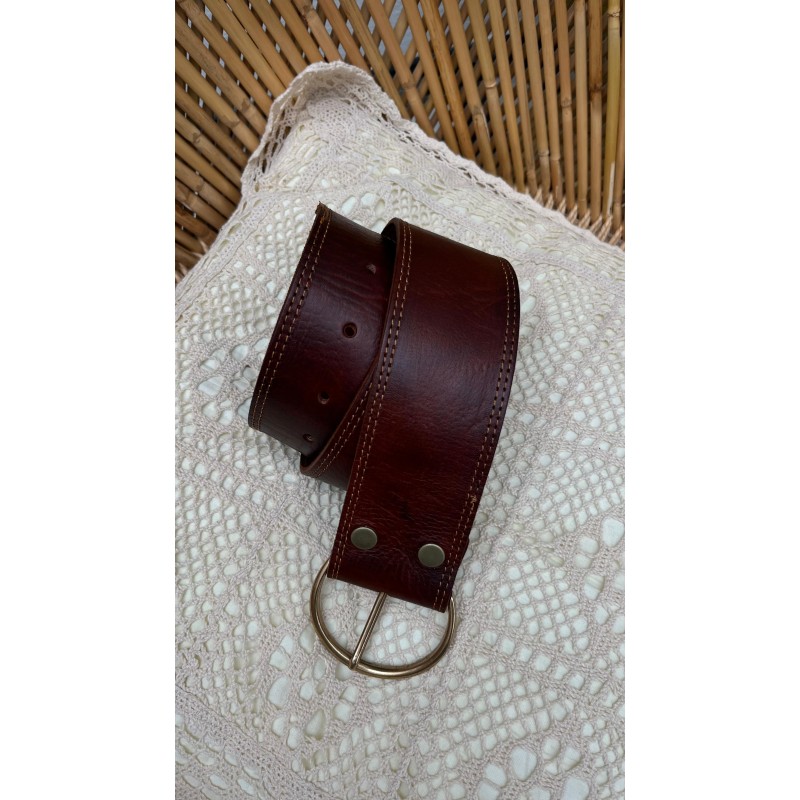 Cinturón ancho hebilla estribo