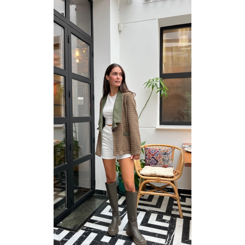 Chaqueta pata de gallo