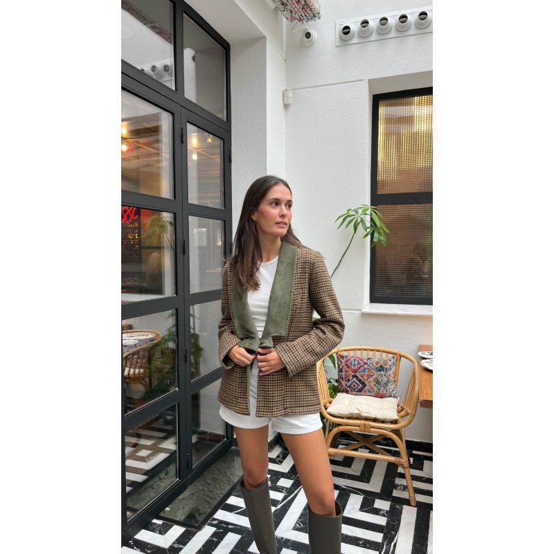 Chaqueta pata de gallo