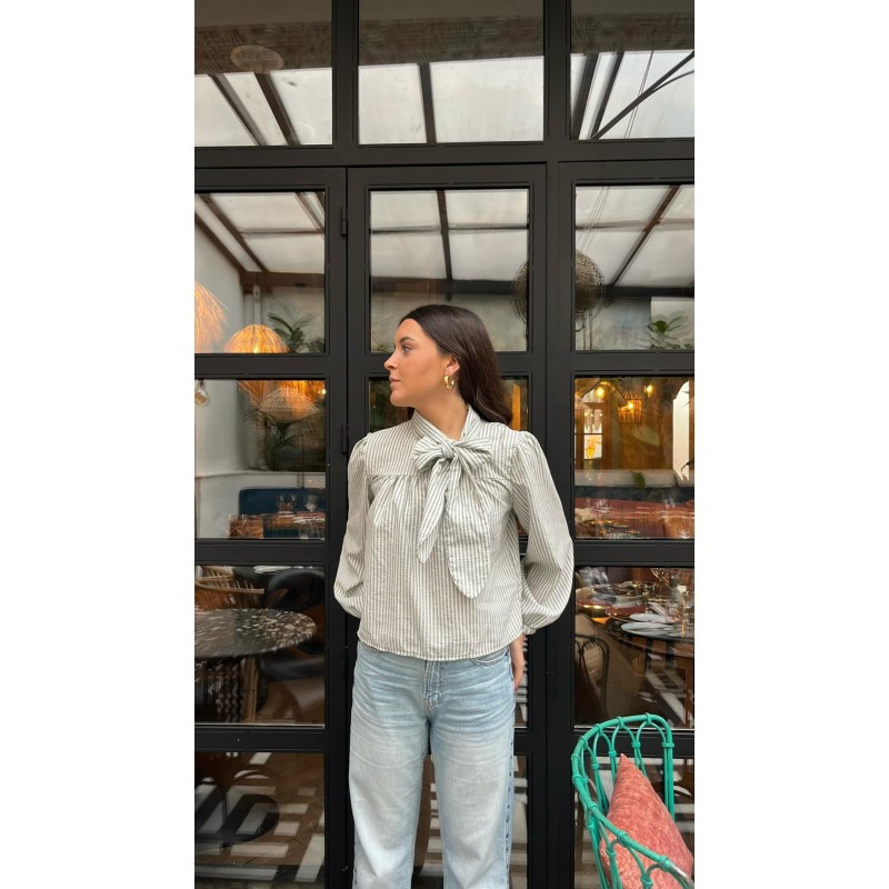 Camisa lazo rayas