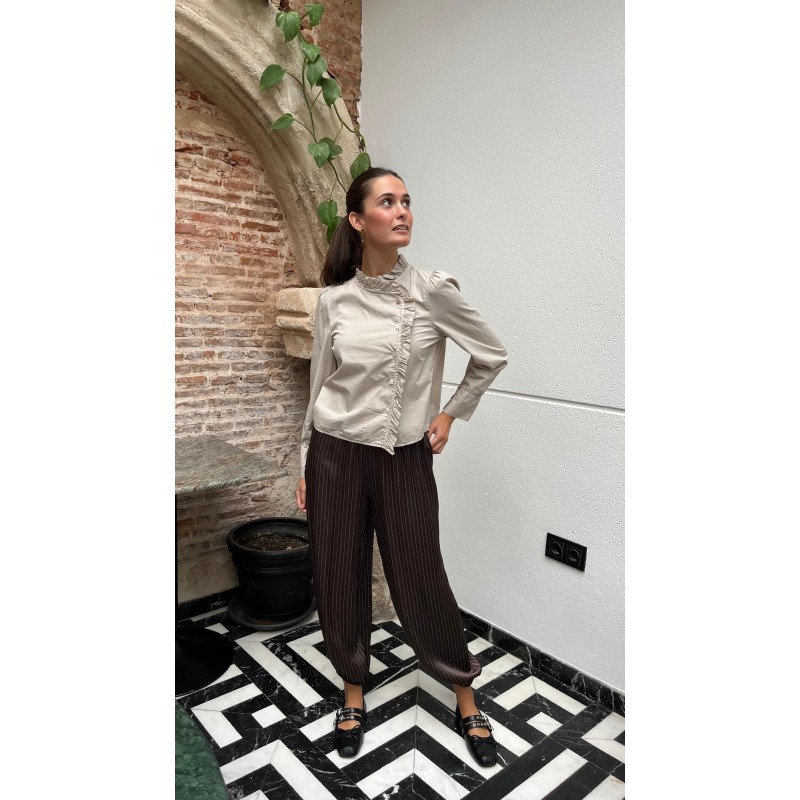 Pantalón bombacho rayita