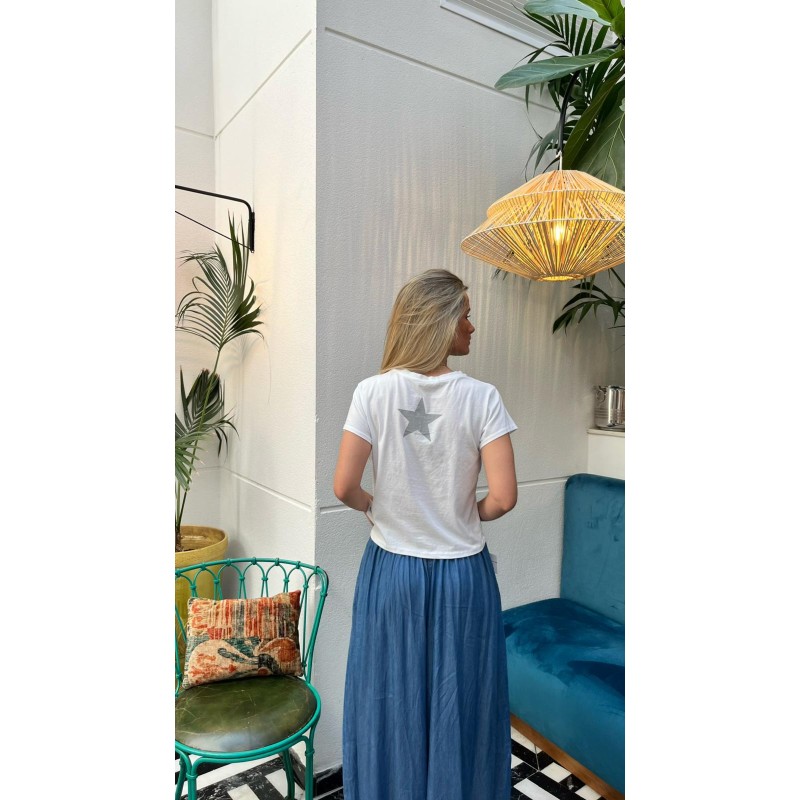 Camiseta Estrella blanca