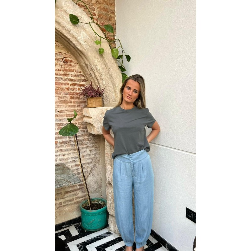 Pantalón bombacho claro