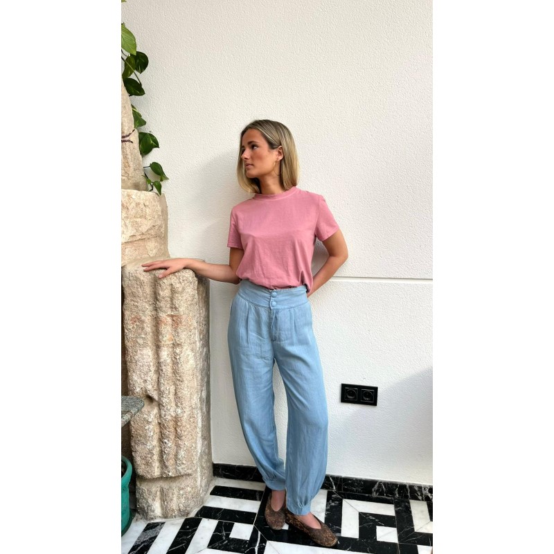 Pantalón bombacho claro